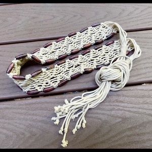 Retro Fab, woven, beaded belt!!